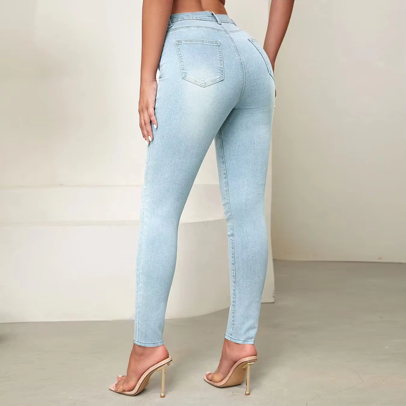 3women high waist skinny jeans