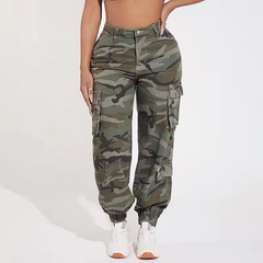 high waist flap pocket cargo denim 2
